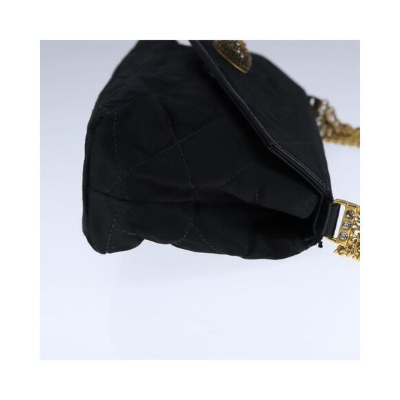 Pre Loved Chanel Quilted Chain Bag Envelope Style Women Black Handbags - Picture 5 of 8